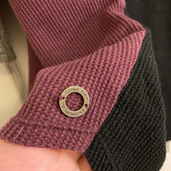 Calvin Klein Colorblock Sweater Performance Cowl Neck Plus Size Size 2XL - Picture 3 of 4